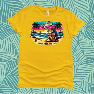Beach Vibes High Tides T-Shirt,  Adult Shirt, Humor Shirt, 420, Funny Shirt, Unisex Shirt, Cotton Shirt, Cute Shirt, T-Shirt, Shirt, Tee