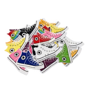 Converse All Star Embroidered Iron On Patch: Jacket, Backpack Accessory