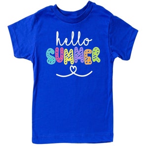 Hello Summer Toddler T-Shirt, Summer Shirt, Kids Clothing, Cotton, Unisex, Toddler, Summer Clothes, Summer, T-Shirt, Shirt, Tee
