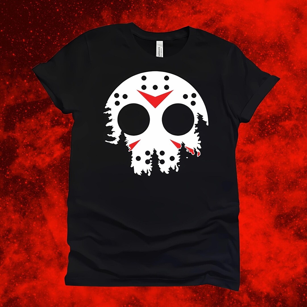 Jason Mask T-shirt: Friday the 13th Horror Movie - Etsy