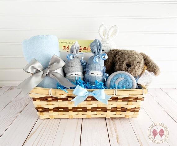 Caja de regalo para bebés, regalo para bebés, cesta de regalo para baby  shower, kit de