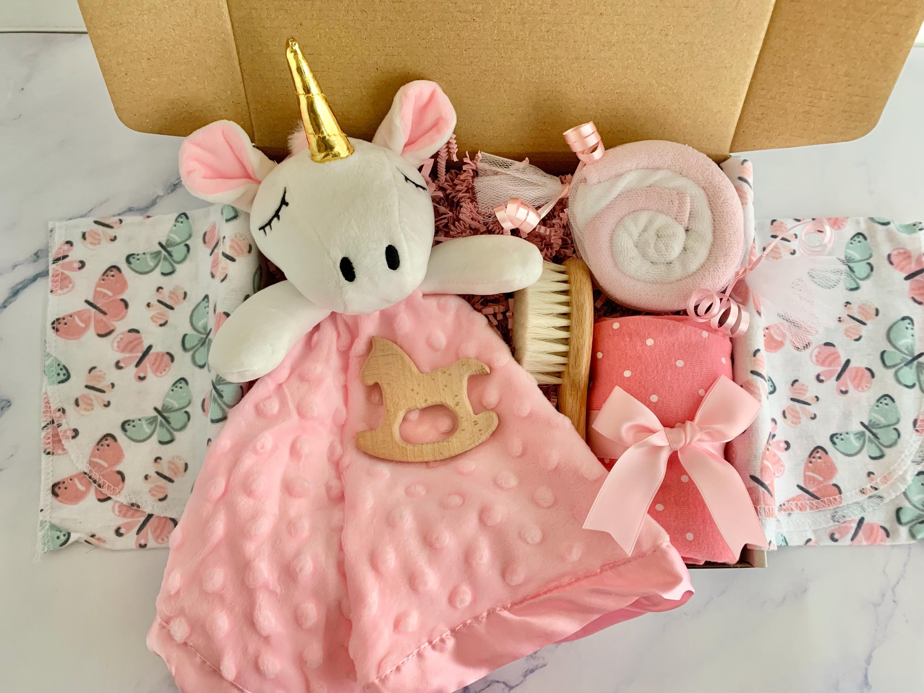 Elephant Lovey Baby Gift Box, Newborn Essentials, Gender Neutral - Etsy