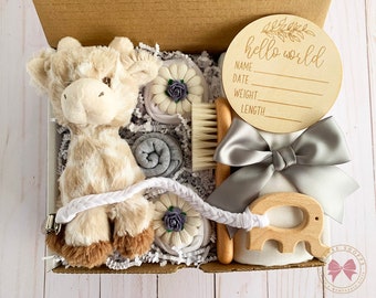 Baby Gift Box, Gender Neutral, Newborn Baby Gift, Baby Shower Gift