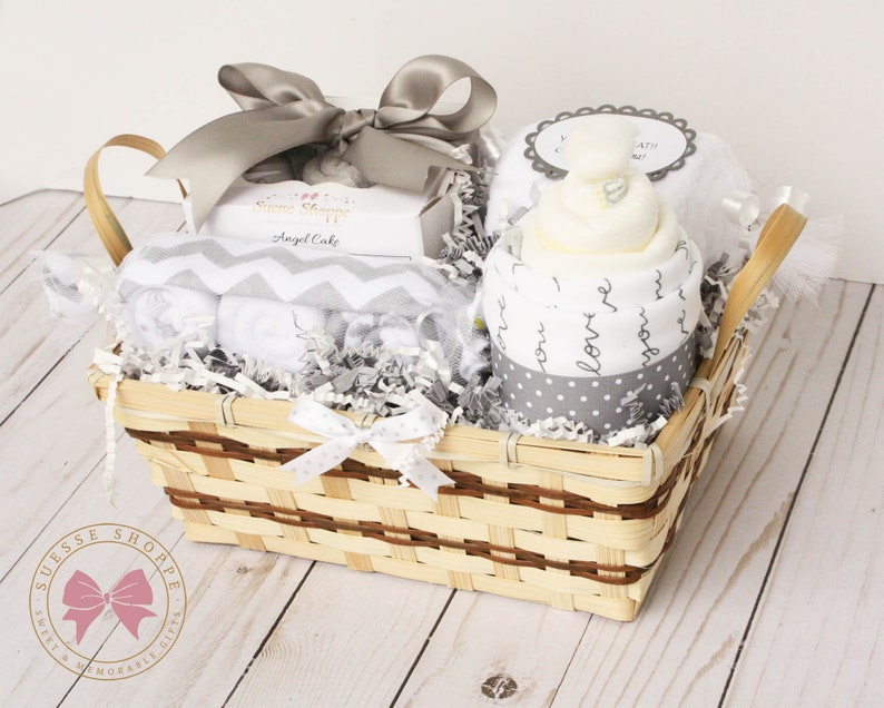 Gender neutral baby gift basket Congratulations pregnancy