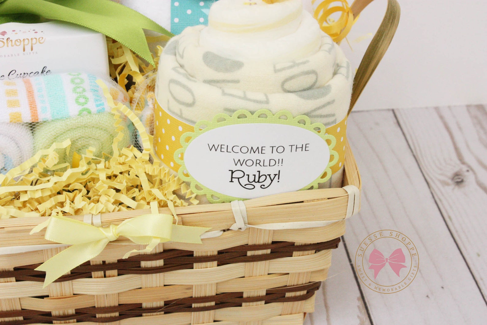 Gender neutral baby gift basket Congratulations pregnancy