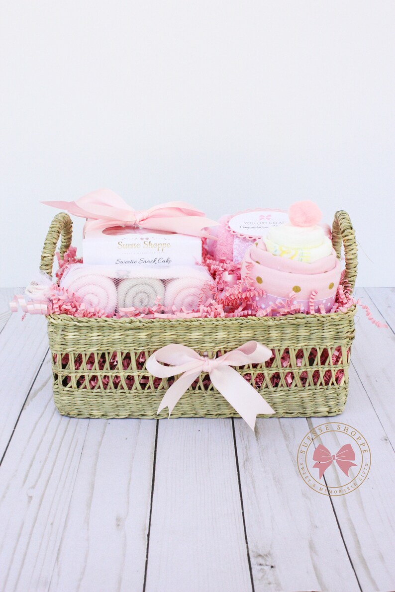 Best baby gifts Baby girl gift basket newborn baby gift basket Etsy