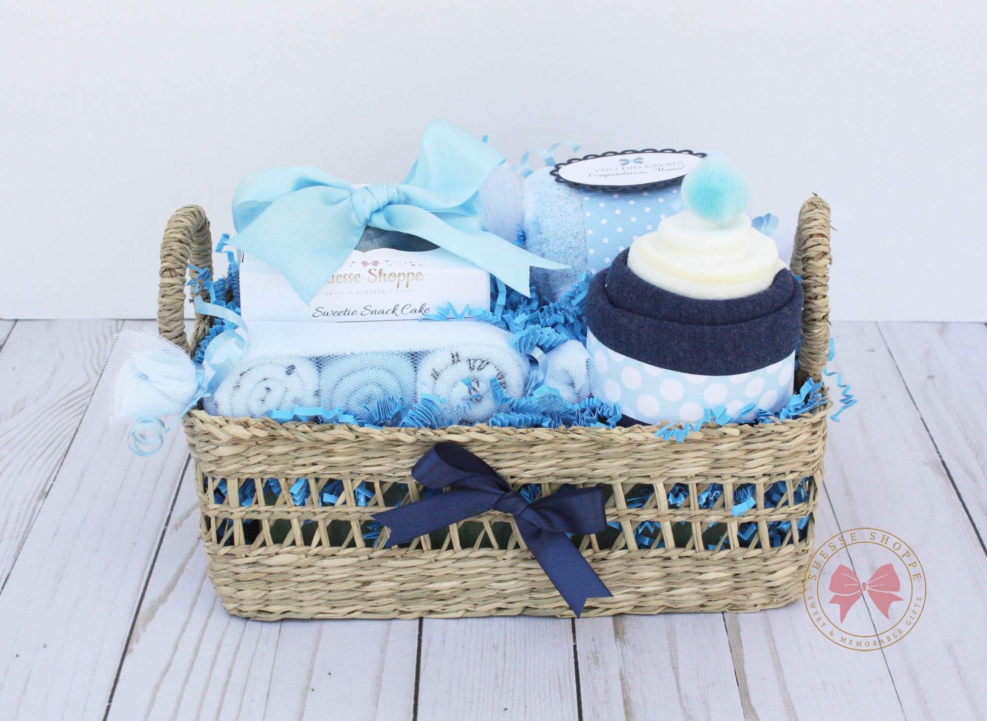 Baby boy gift basket new baby gift basket new nephew gift Etsy