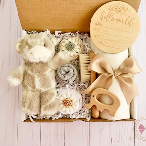 Gender Neutral New Baby Gift Box, Gender Reveal Gift Box Ideas for Parents To Be, Baby Shower Gift, Newborn Unisex Gift Set