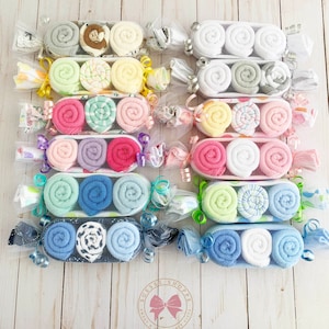 Baby Shower Prize for Games Neutral, Baby Bath Gift Idea, Baby Shower Games, Washcloths for Baby, Gender Neutral Baby Shower Favors
