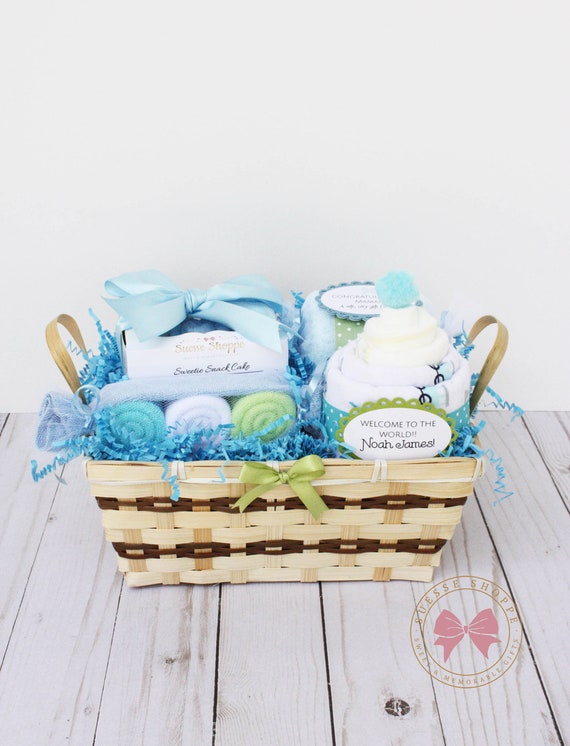 newborn baby boy gift basket