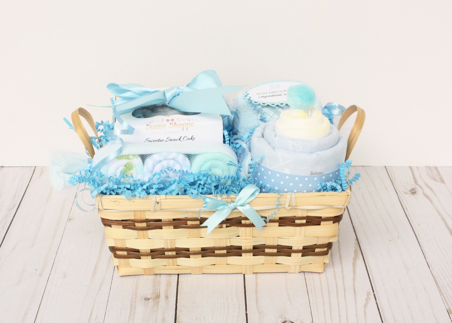 Baby boy gift basket new baby gift basket new nephew gift Etsy