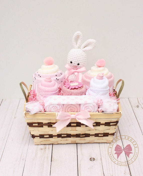 New arrival baby girl gift best sale basket