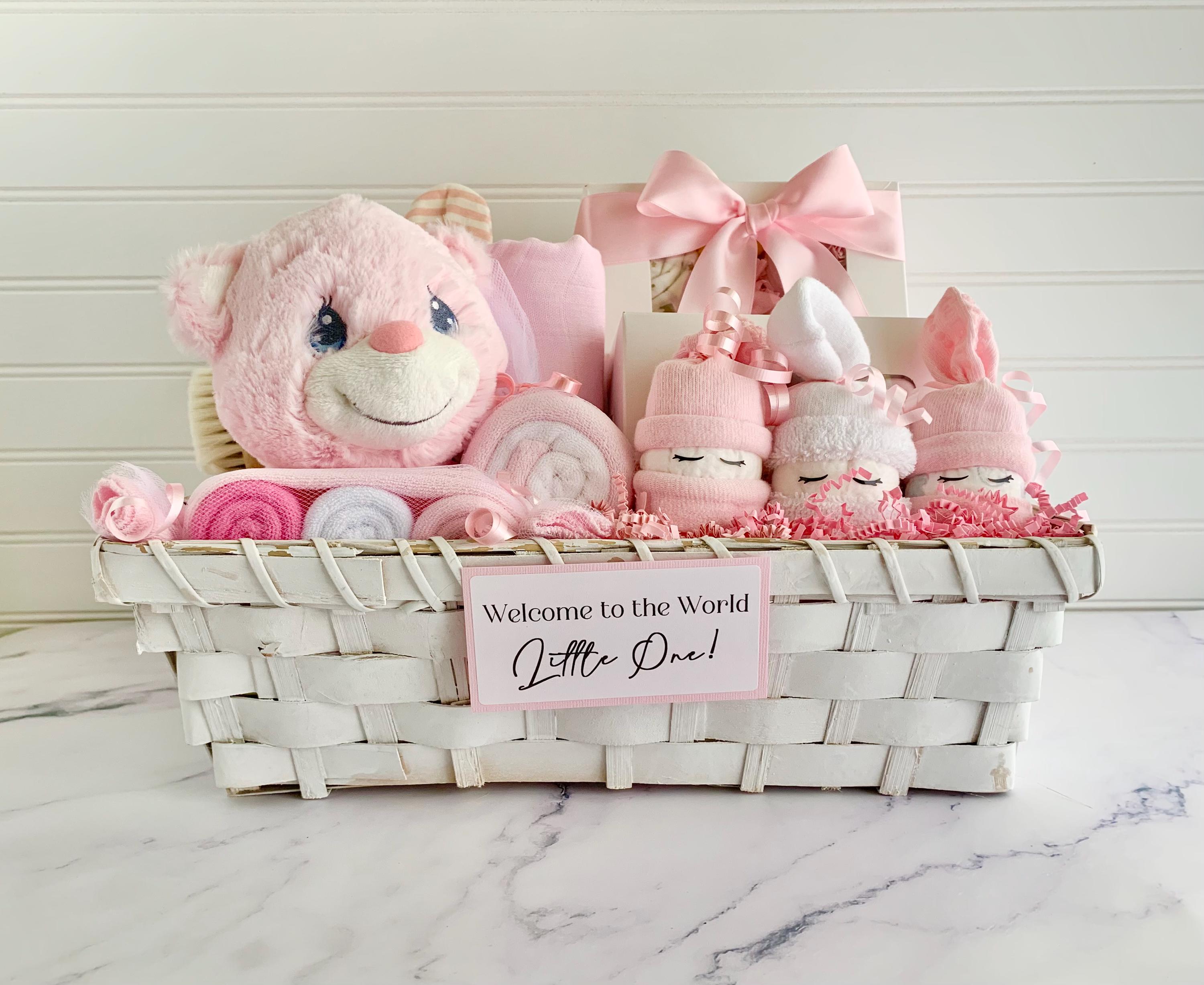 Baby Shower Gift Baskets Newborn Baby Girl Gift Box For New