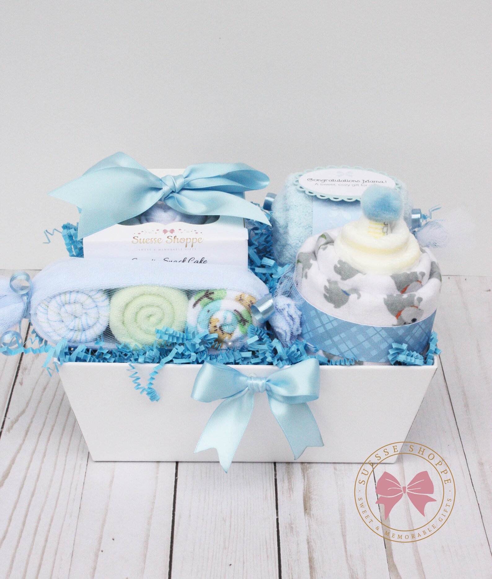 Baby boy gift basket new baby gift basket new nephew gift Etsy