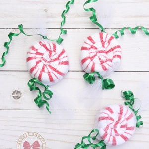Peppermint Washcloth Stocking Stuffer, Christmas Party Favor