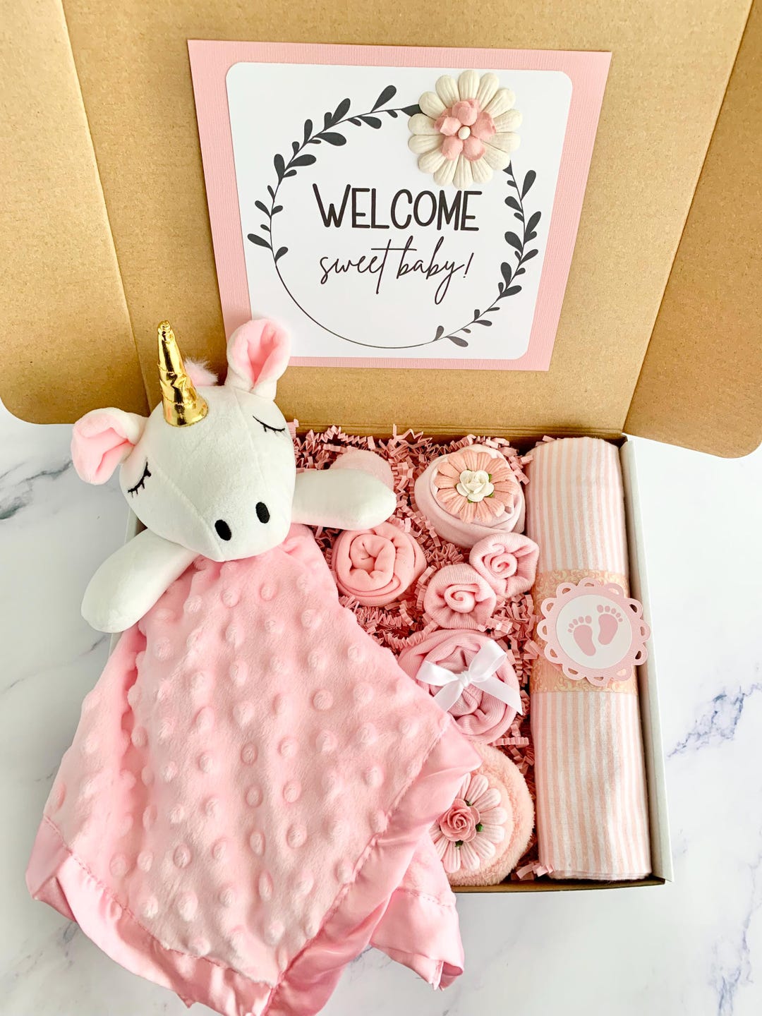 Baby Girl Gift, Baby Gift Basket Girl, New Baby Gift, Newborn Baby