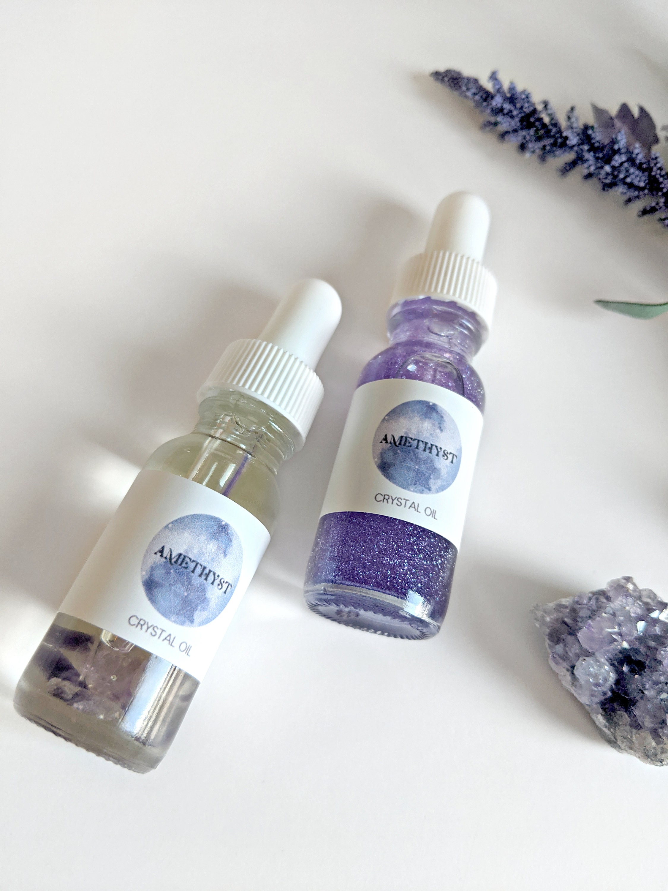 Amethyst Crystal Oil Essential Oils for Aromatherapy Etsy