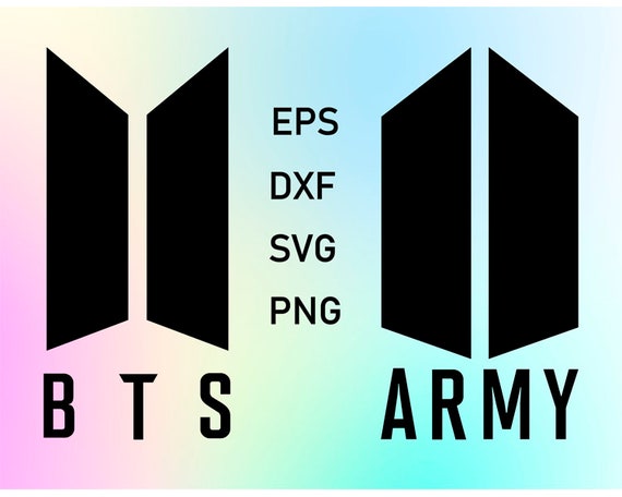 BTS logo ARMY svg file download clipart k-pop Bangtan | Etsy