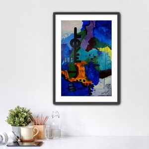 Love.Paper Prints, abstract wall art, modern art, painting, romantic