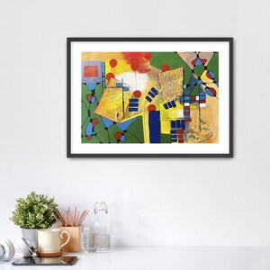 Continuity. Paper Prints, abstract wall art, modern art, painting, romantic