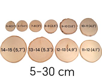 Wooden Slices LOCAL WOOD 1-100pcs 2-20cm Craft Decor Log Coasters Rustic  Wedding Table Wooden Name Cards Recycled Project Crafts and Art 