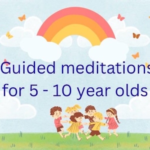Children's Guided Meditations Bundle (5-10 Years) – Anxiety Relief, Mindfulness Scripts (Digital Download)