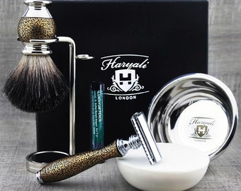 Dollhouse Miniature Miniatures Shaving Set 3 pieces Cup Razor Brush Barber Set