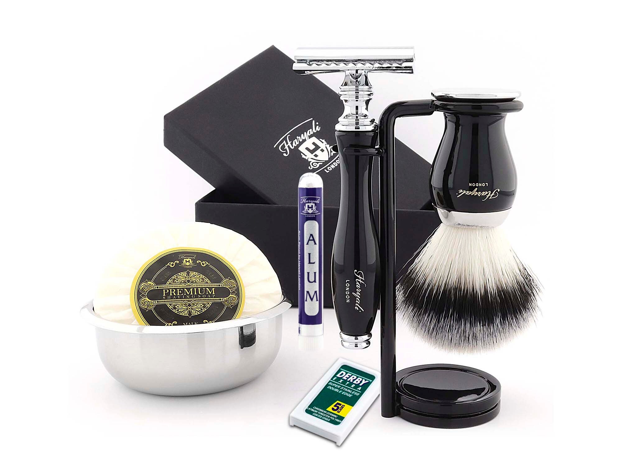Complete Classic Men's Shaving Set With Synthetic Hair Etsy
