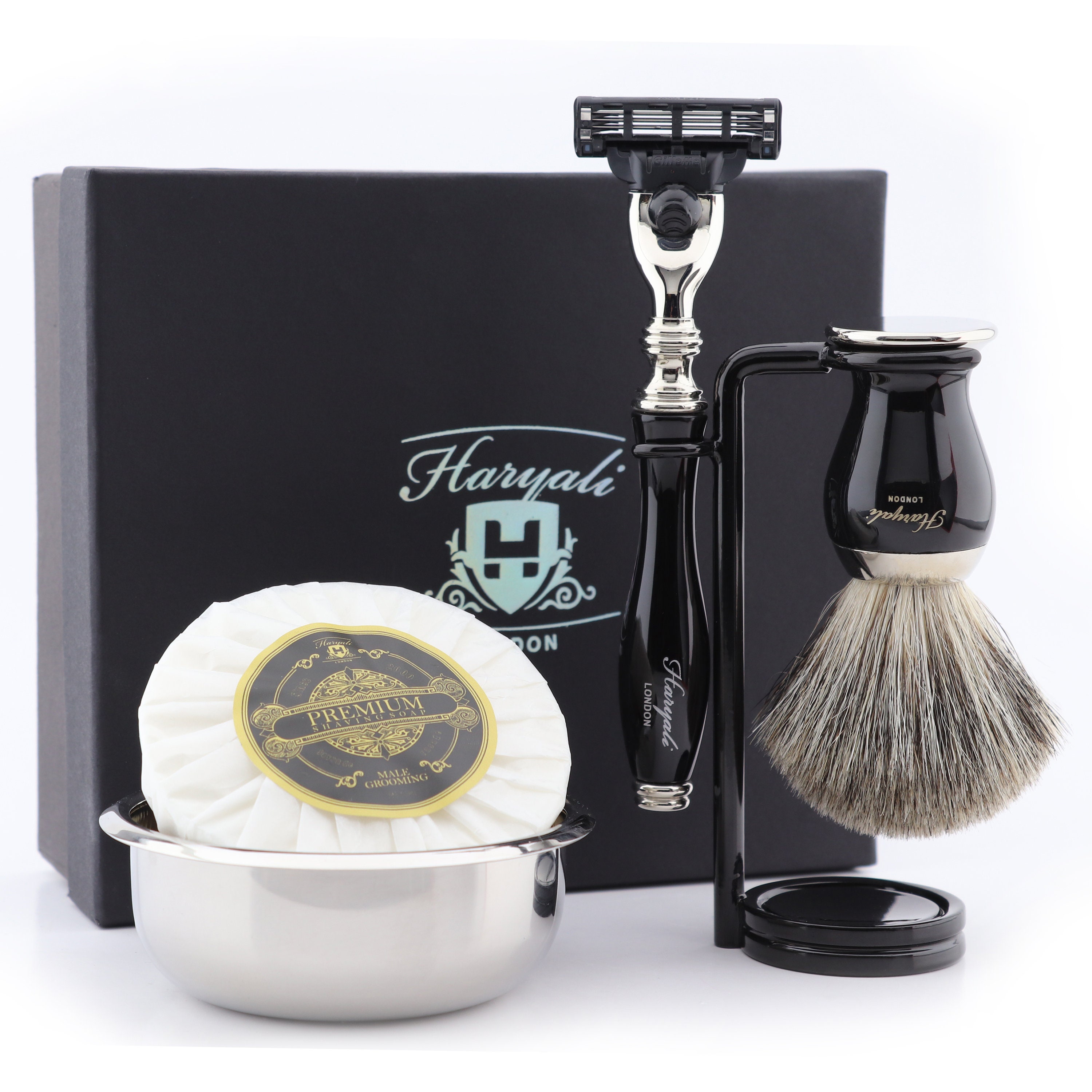 5 Pieces Luxury Black Shaving Kit Groomsmen Gift Set for Etsy