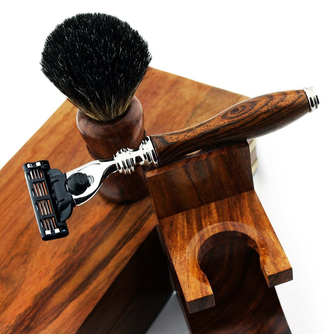 Antique Wooden Beginner Shaving Kit Cartridge BAMBOO Razor & Etsy