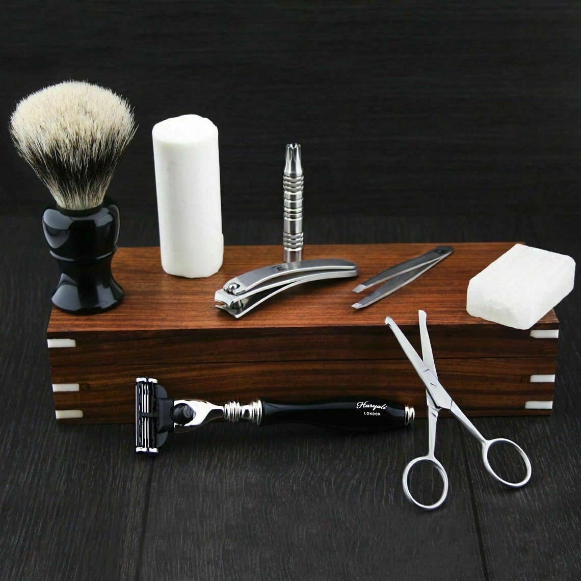 9pcs Luxury Grooming Accessories Kit Vintage Style Personal Etsy UK