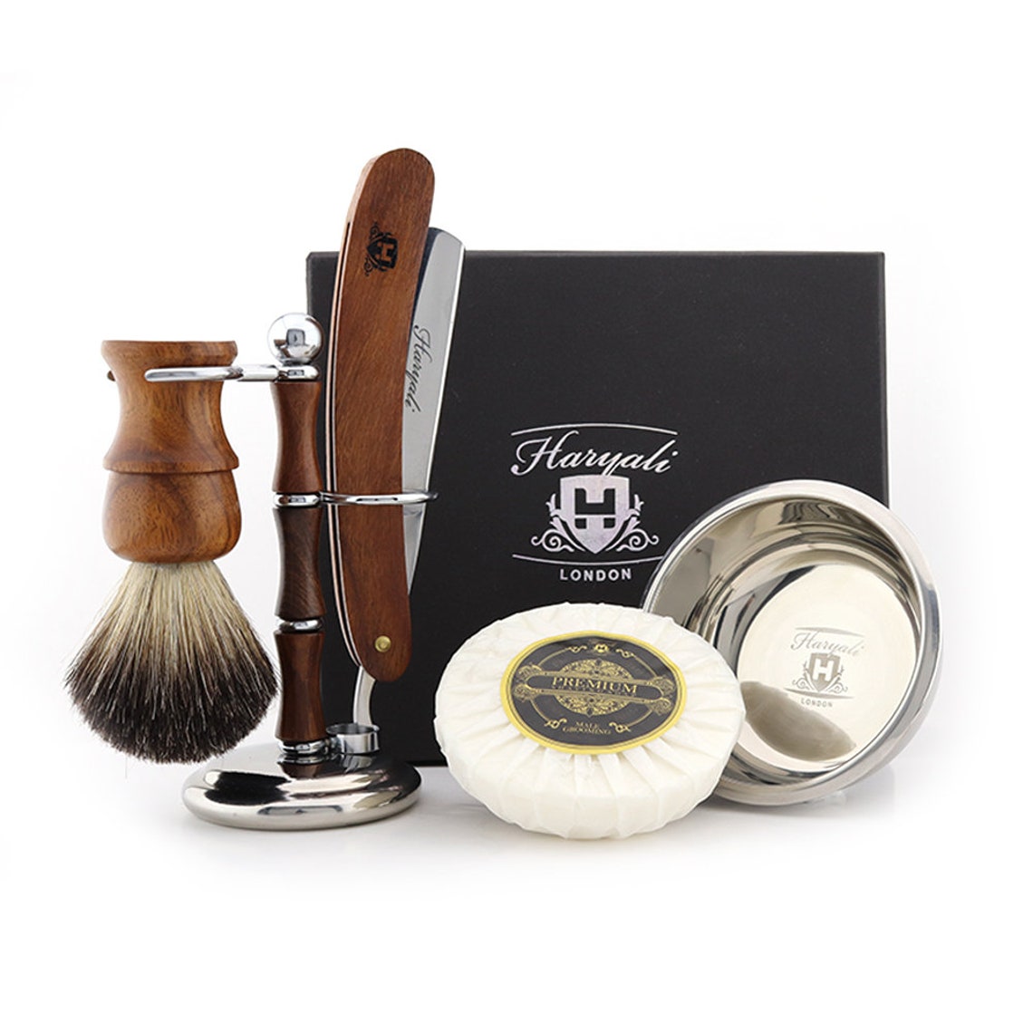 Men Beard Shaving Kit Hair Removal Cleaning Shaving Razor Etsy