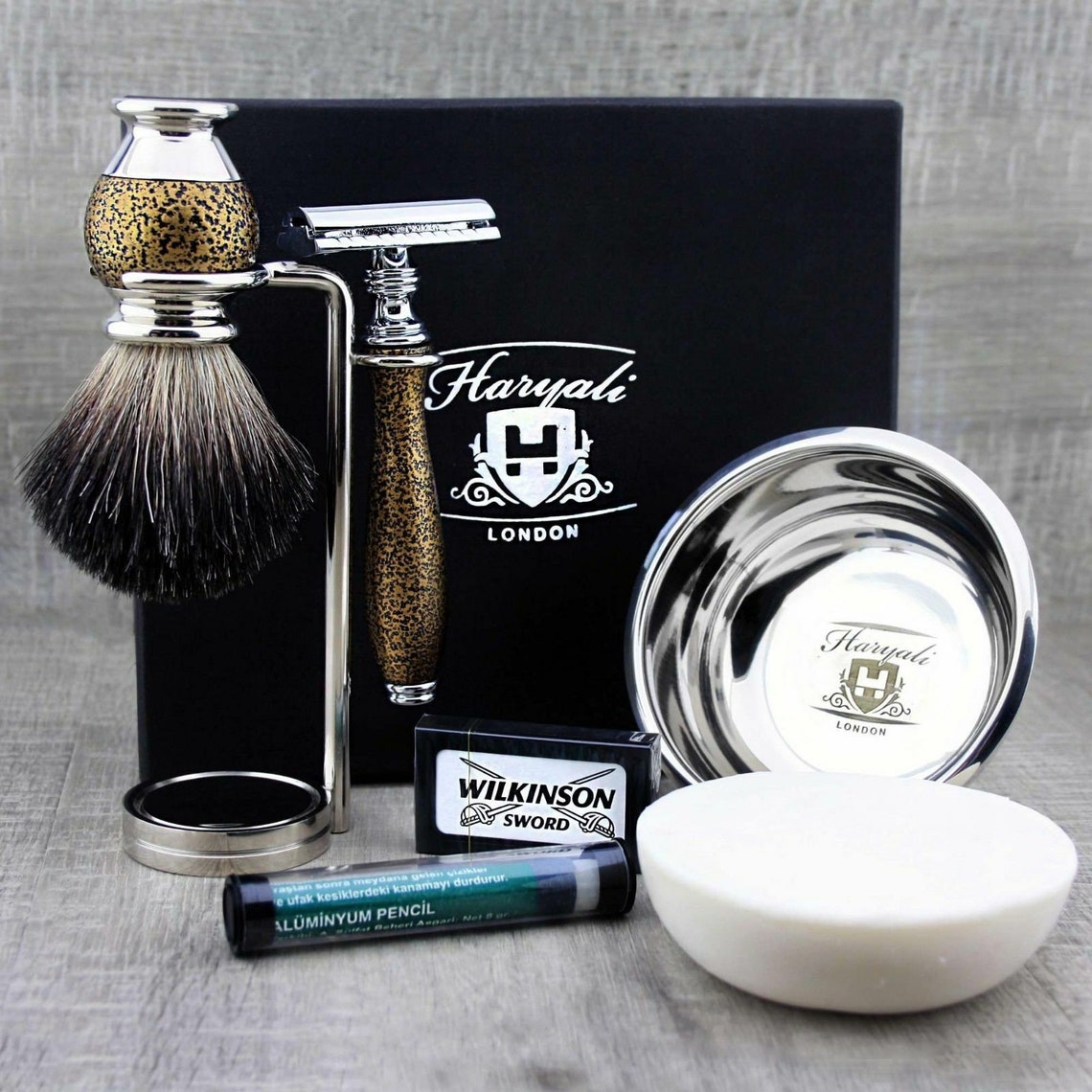 Antique Men's Grooming Shaving Kit 5 Pieces Traditional Etsy