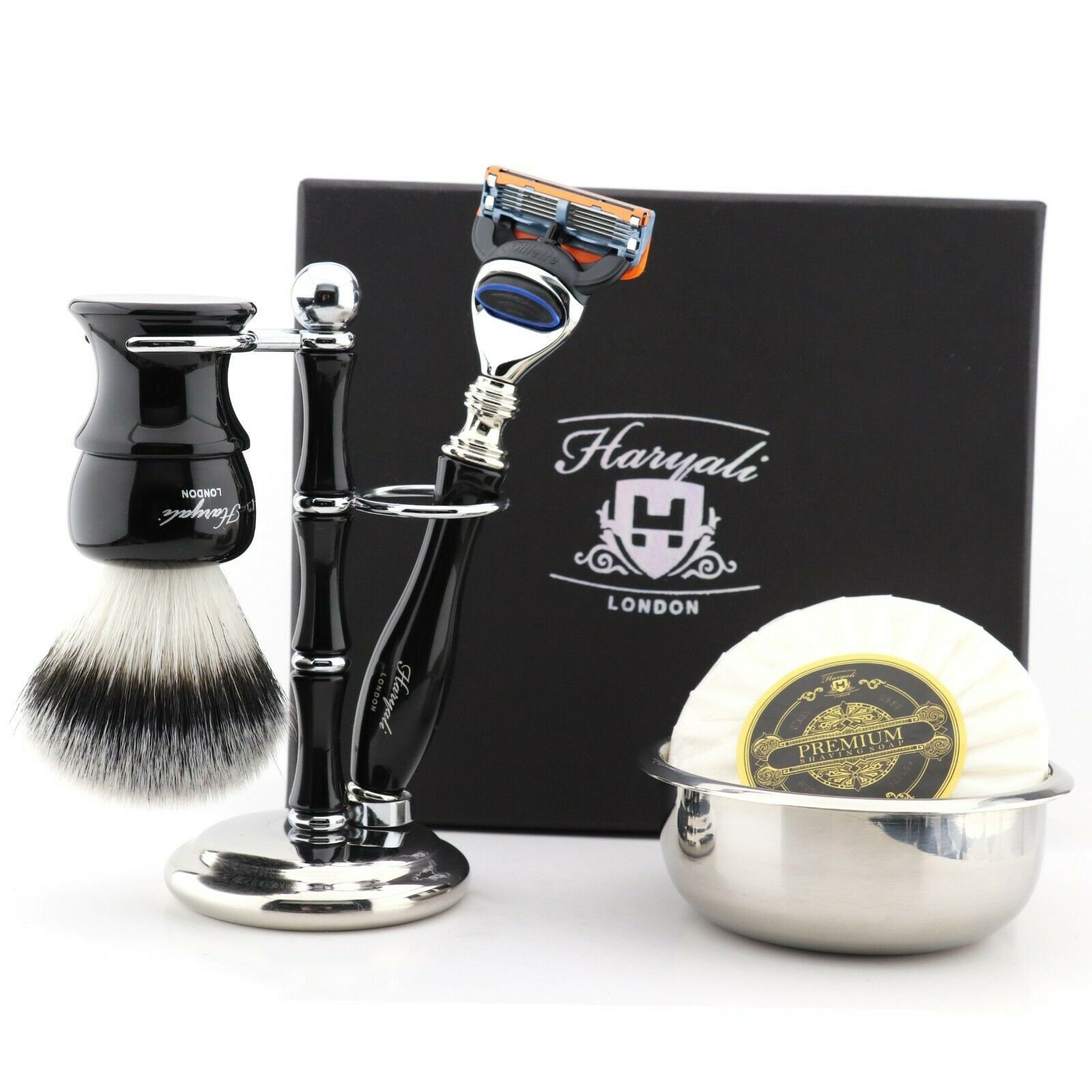 Classic 5 Pieces Black Shaving Kit With 5 Edge Cartridge Razor Etsy