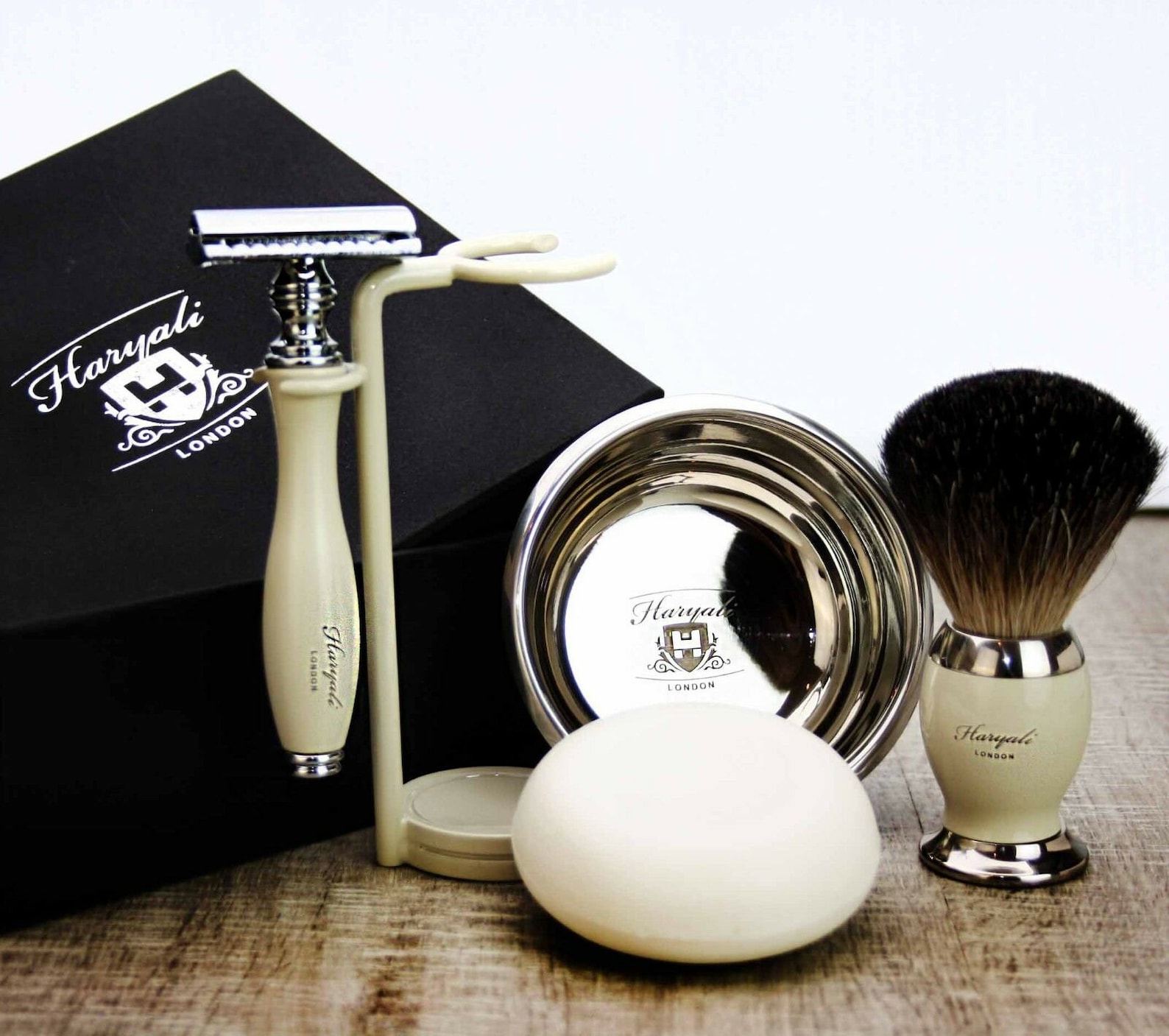 Complete Classic Men's Shaving Set with Black Badger Hair Etsy
