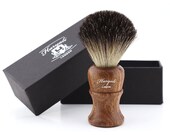 Men 39 s Barber Shaving Brush Wood Handle, Mustache Shave, Hair Remover Salon Tool, Wooden Handmade Black Badger Wet Shaver Home USE