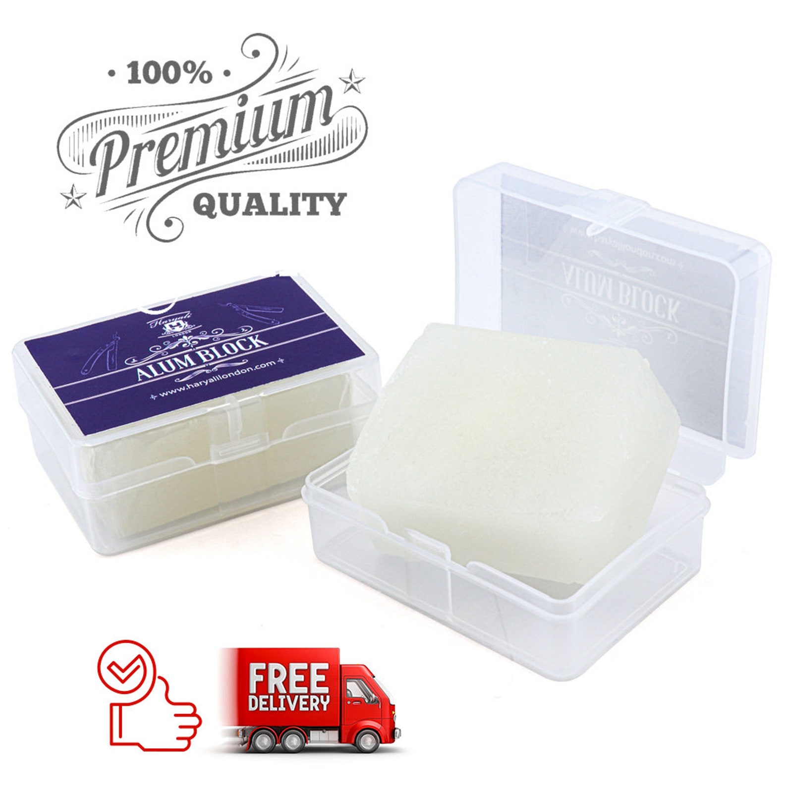 Shaving Alum Block 6cm Aftershave Antiseptic Blood Stopper & Etsy