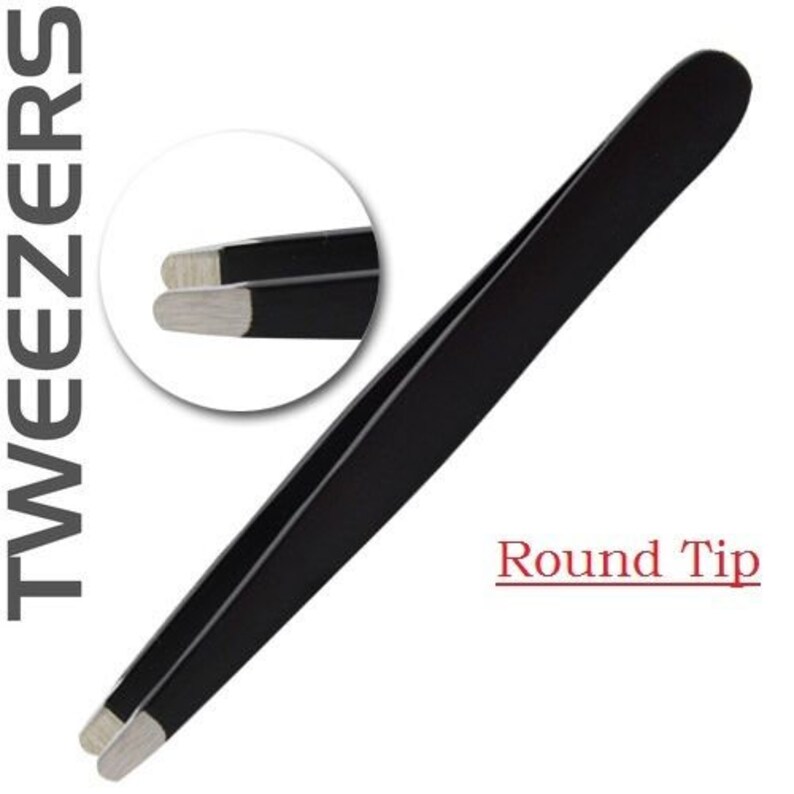 Professional Black Eyebrow Tweezers Hair Beauty Made in Etsy
