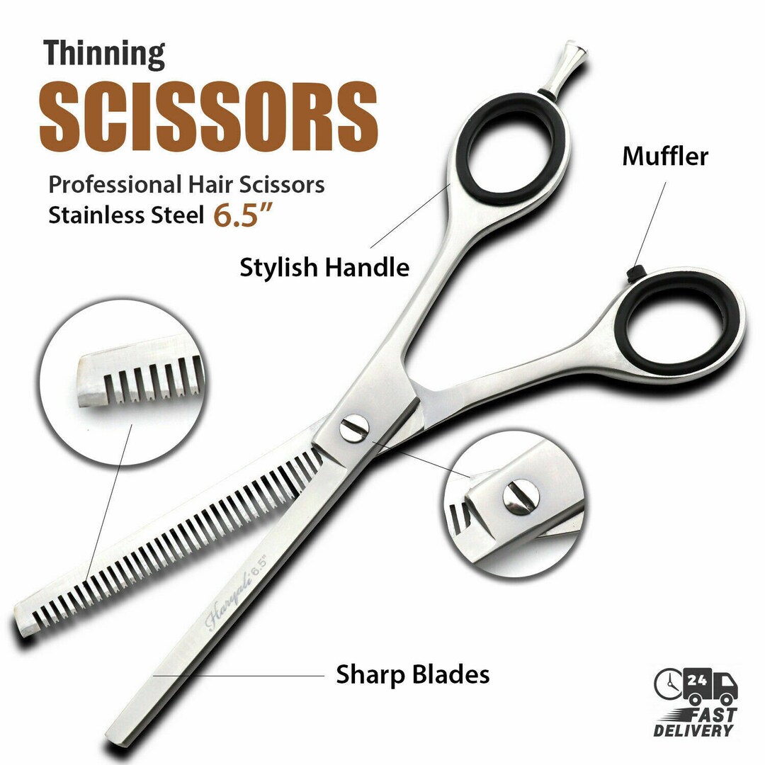 Professional Barber Hair Cutting Styling Thinning Scissors - Etsy