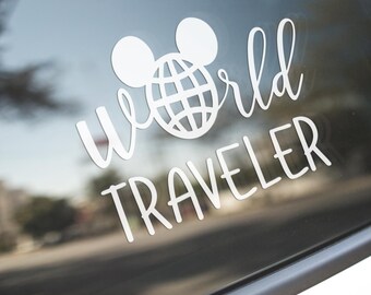 Disney World Traveler Decal, Disney gift, Disney World sticker, gift for him, gift for her