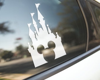 Disney Castle Decal, Disney car Decal, disney sticker, Mickey Castle Decal, disney bumper sticker, gift for her, gift for disney lover