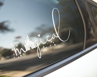 Disney Magical Car Decal, Disney Car sticker, Disney world decal, disney castle, disney bumper sticker, Disney Gift