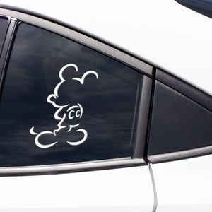 Mickey Decal, Mickey Sticker, Disney Car Sticker, Mouse Decal, Mickey ...