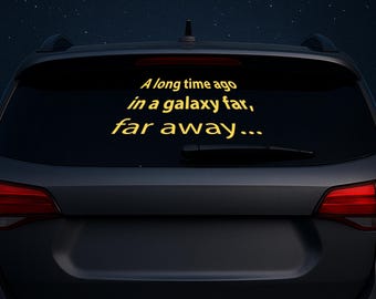 Galaxy Far Far Away Decal, Star Wars gift, gift for him, gift for her