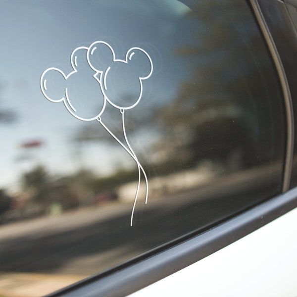 Mouse Ballons Decal, disney decal, disney car sticker, disney gift, mickey, mouse gift