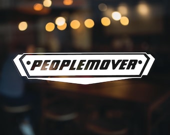 PeopleMover Decal, Disney Parks Decal, disney sticker, disney trip, bumper sticker, Disney Gift, People Mover
