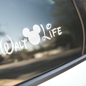 Walt Life Decal, Disney Car Decal, Disney Gift, Gift for her