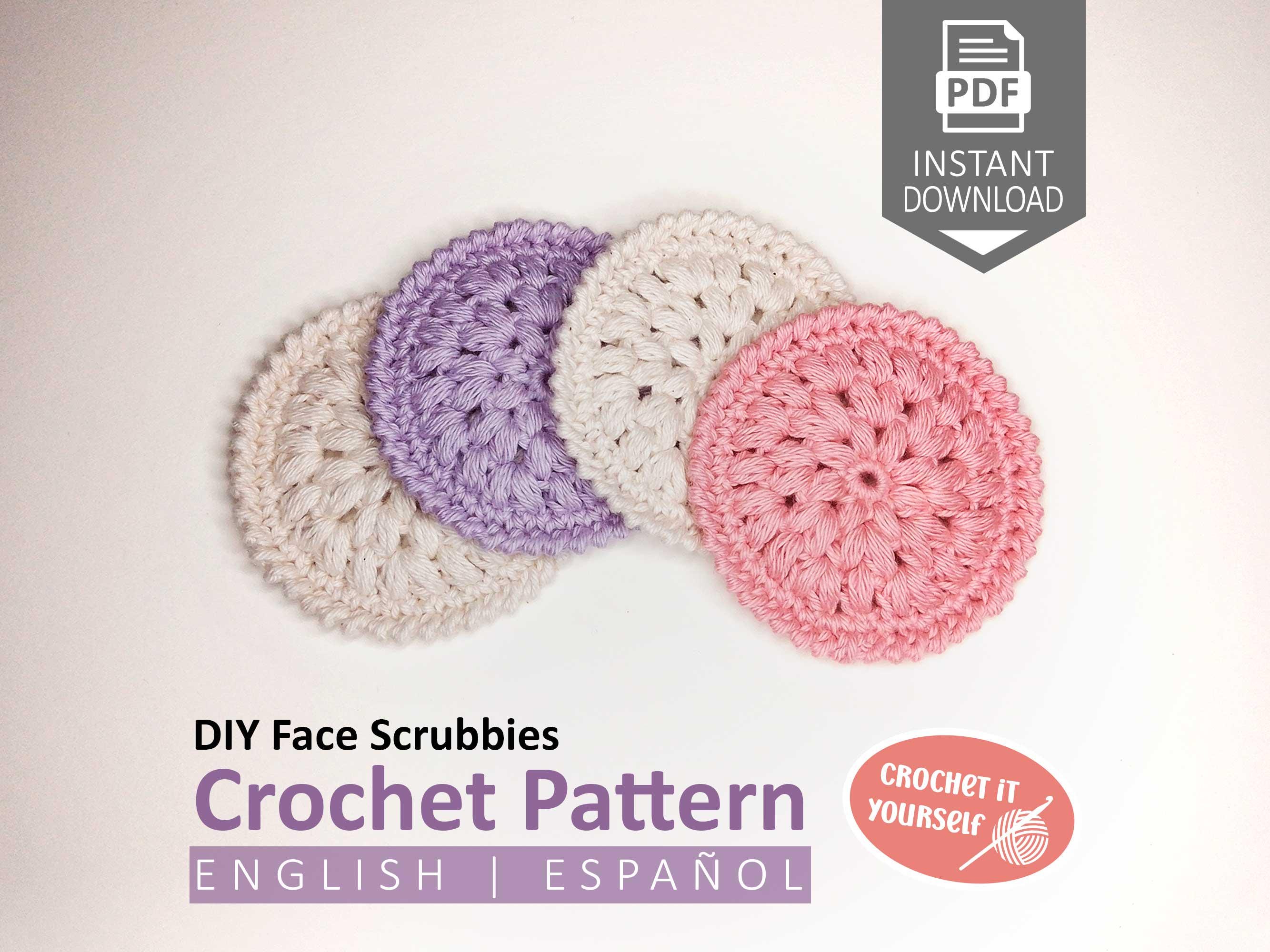 39 Face Scrubby Crochet Patterns: Enhance Your Skincare Routine Today! 30 Face Scrubbies Reusable Makeup Cotton Pads Tutorial