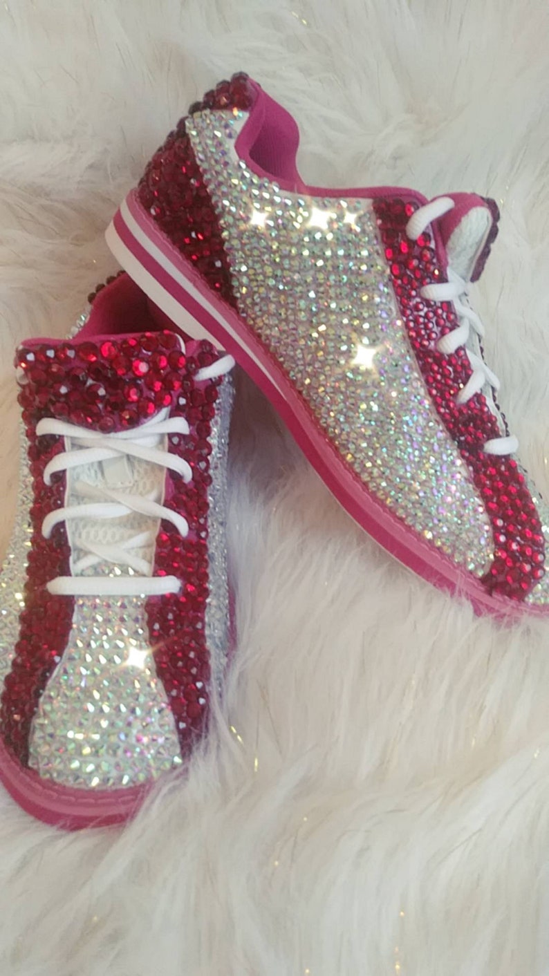blinged out baby shoes