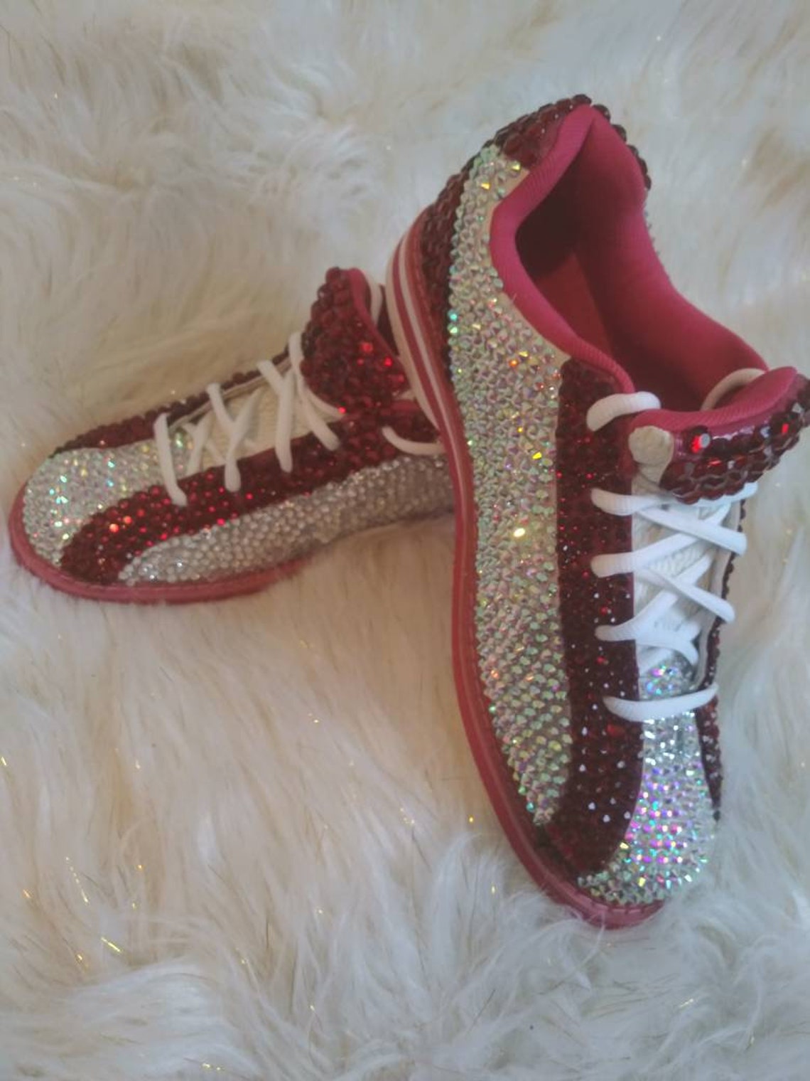 blinged out baby shoes